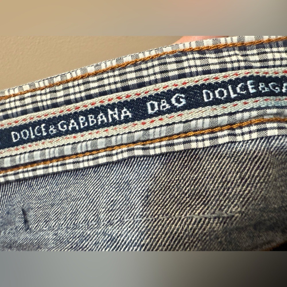 Dolce & Gabbana D&G Mens Distressed Denim Shorts Blue Button Fly Italy Size 34 - Picture 3 of 8